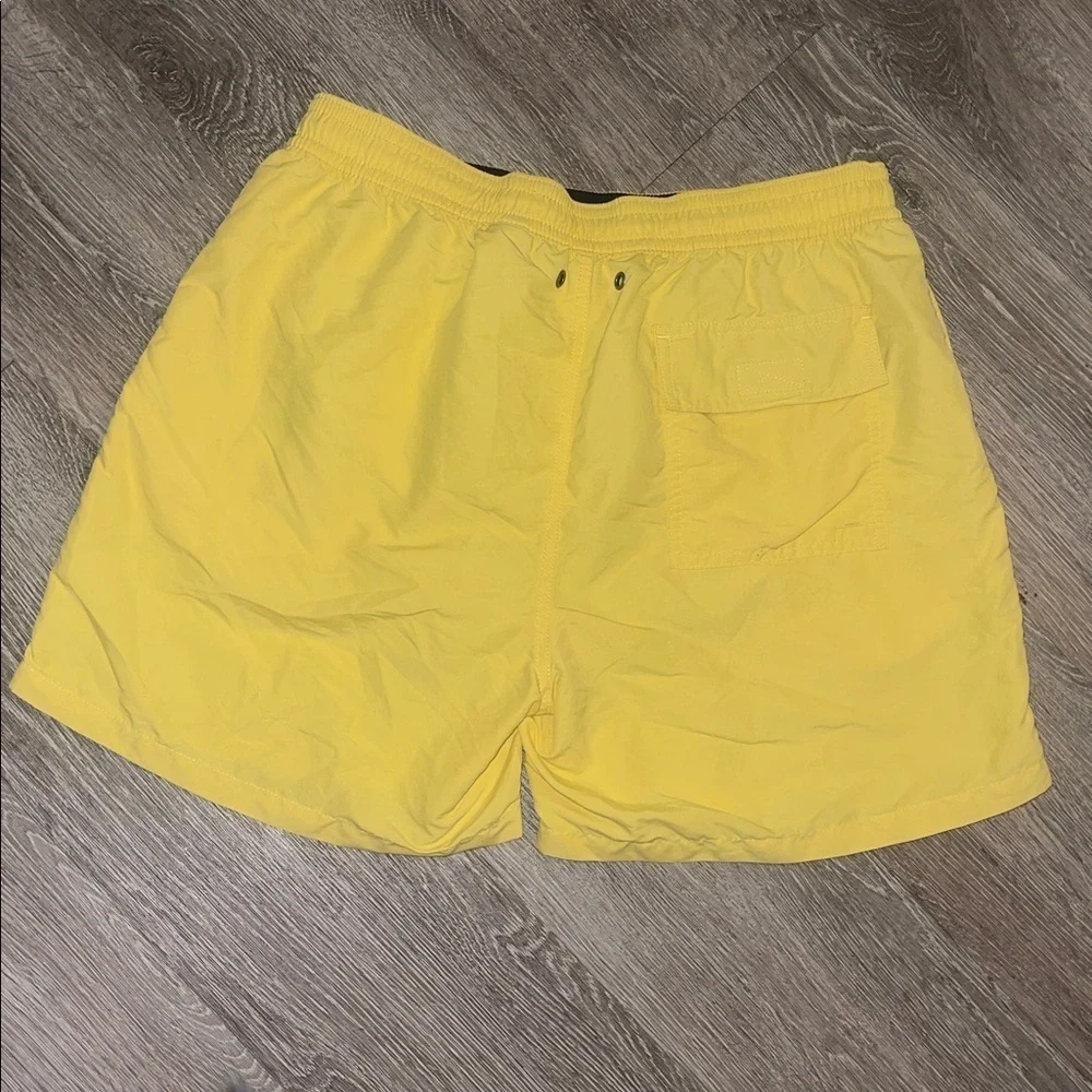 Polo Ralph Lauren Sport yellow swim trunks w front /back pockets szL